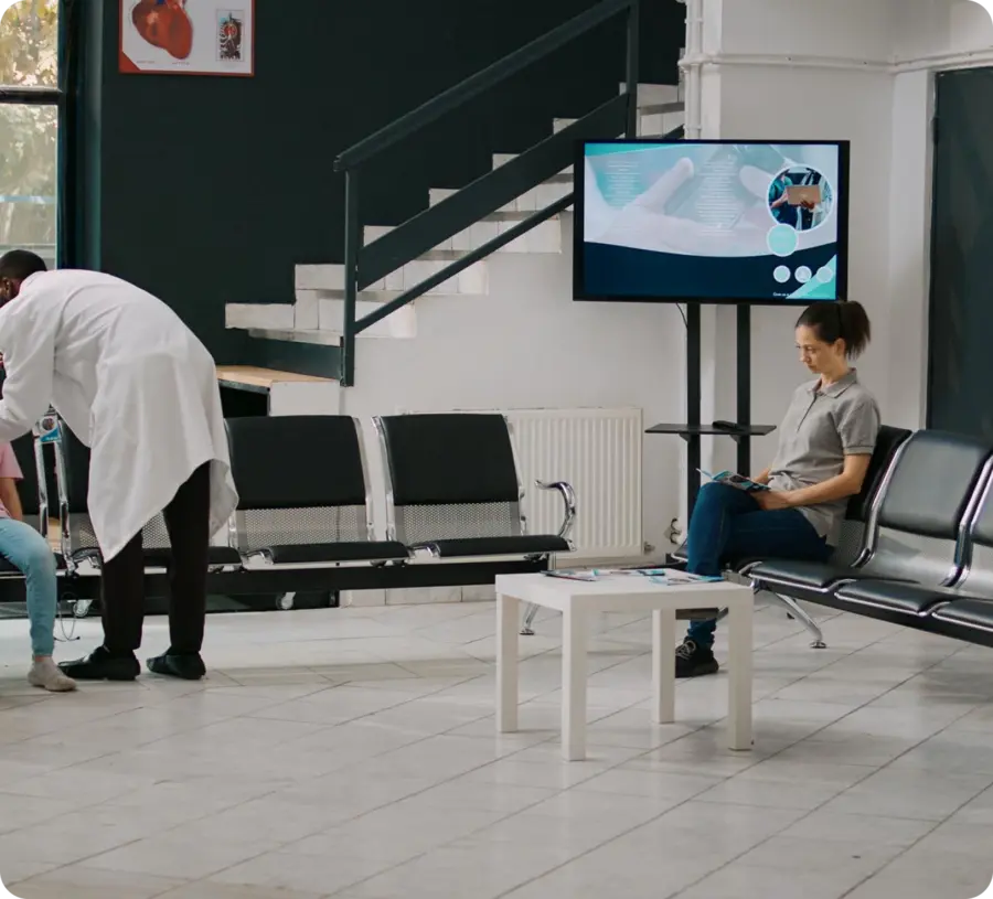 salle d’attente du service médical
