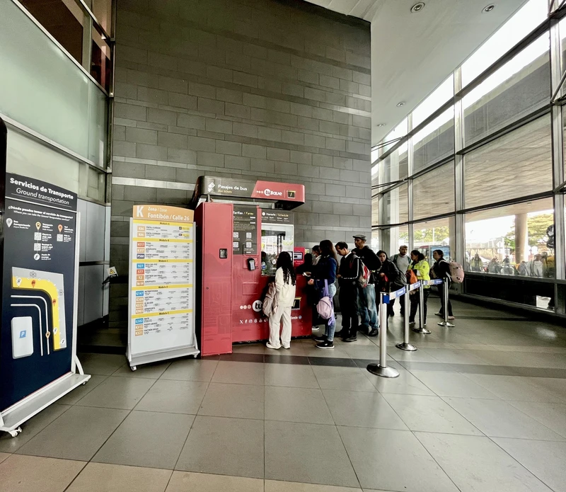 zona de venta de pasajes de Tullave